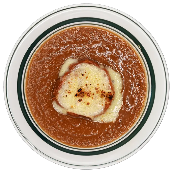 法式洋蔥湯 - 爆滿洋蔥炒到焦糖，獨家高湯，層次豐富、味蕾派對